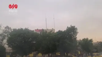 طوفان در تهران آغاز شد + فیلم