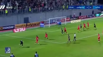 ببینید| گل اول پرسپولیس مقابل نساجی