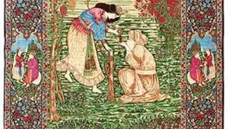 قالیچه «شیخ صنعان و دختر ترسا» در نیاوران