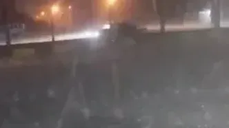 فیلم بارش شدید تگرگ در شهر ایلام