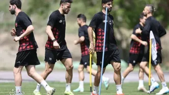 گزارش تصویری| آخرین تمرین پرسپولیس پیش از نساجی