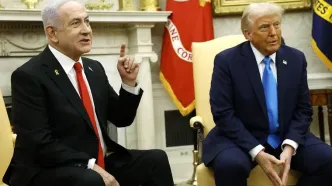 چهره نتانیاهو وقتی ترامپ گفت «در حال مذاکره با ایران هستیم»، سوژه شد