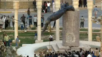 روزی که صدام سقوط کرد / ارتش آمریکا چطور وارد بغداد شد؟ / دستان بسته نظامیان عراقی مقابل یانکی‌ها