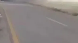 انفجار تریلی حامل سوخت در جاده مشهد - تربت جام
