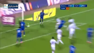 لحظه مردود شدن گل سوم استقلال به دلیل آفساید رضاییان مردود شد