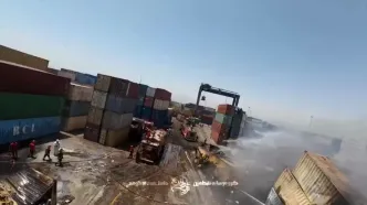 ببینید| کانون انفجارات در بندر شهید رجایی