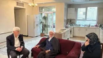 حضور حجت‌الاسلام والمسلمین محسنی اژه‌ای در منزل «عنایت‌الله بخشی»