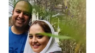 عکس بامزه از جشن تولد علی اوجی / نرگس محمدی شوهرش را سوژه کرد !