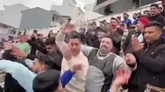 رقص دیدنی هواداران داماش بعد از فتح دربی