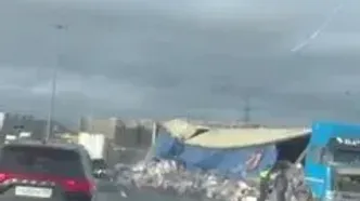 واژگونی کامیون نوشیدنی انرژی زا در سن پترزبورگ