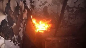 ۲۰ مصدوم در حادثه آتش سوزی جاده شهریار