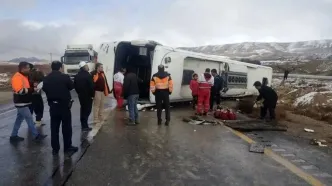 مقصر اصلی حادثه اتوبوس مسافری کرمان اعلام شد