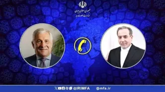 رایزنی تلفنی وزیر امور خارجه با همتای ایتالیایی قبل از عزیمت به تهران