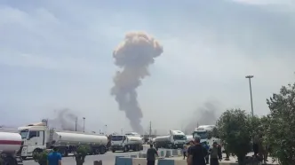 ببینید | انفجار در بندر شهید رجایی بندرعباس