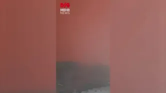 تصاویری از ورود توده عظیم گرد و غبار از عربستان به عراق و خوزستان