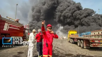 حریق در بندر رجایی تحت کنترل است