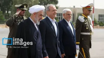 تصاویر بدرقه رئیس‌جمهور به آذربایجان