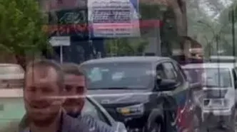 همدردی کامیون داران مریوان با غم مردم بندرعباس و  کامیونداران حادثه دیده + فیلم