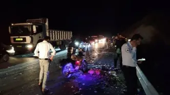 تصادف زنجیره ای مرگبار در جاده یاسوج - اصفهان
