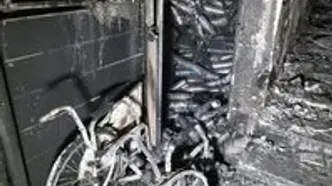 ۱۸ مصدوم و سه فوتی در حادثه حریق درمانگاهی در مشیریه + فیلم