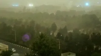 سرعت طوفان تهران به ۱۰۸ کیلومتر بر ساعت رسید