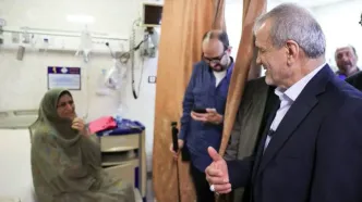 عیادت رییس‌جمهور از مجروحان حادثه بندر شهید رجایی