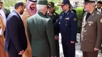 ببینید | آغاز دیدار رسمی وزیر دفاع عربستان با سرلشکر محمد باقری