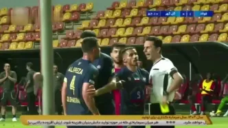 گل اول فولاد به گل گهر توسط علی نعمتی