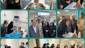 عیادت وزیر راه‌ و شهرسازی از مصدومان حادثه بندر رجایی