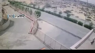 ویدیو جدیدی از موج انفجار وحشتناک حادثه بندر شهید رجایی که توسط دوربین مدار بسته به ثبت رسید