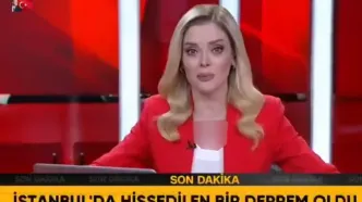 ببینید | وقوع زلزله در هنگام پخش برنامه زنده از تلویزیون ترکیه