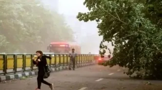 طوفان عصرگاهی تهران ۶ مصدوم داشت