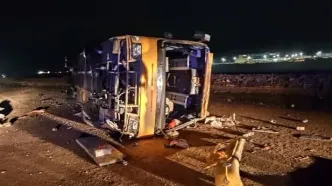 آخرین آمار فوتی‌های واژگونی اتوبوس در کرمان