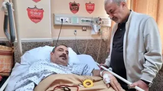 عیادت درویش از هوادار متعصب پرسپولیس