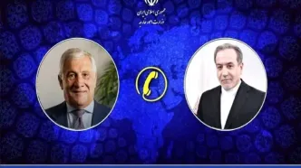 تماس تلفنی عراقچی با وزیر امور خارجه ایتالیا قبل از عزیمت به تهران