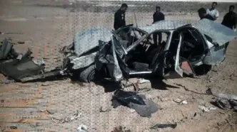 حادثه مرگبار پژو ۴۰۵ در محور سیرجان با ۱۲ سرنشین + فیلم