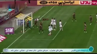 گل اول ذوب آهن به شمس آذر + ویدئو