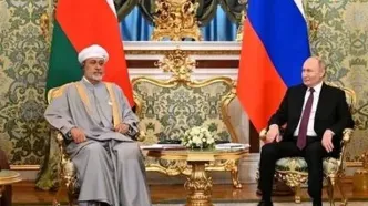 اتفاقی جالب در نشست خبری پوتین با پادشاه عمان!