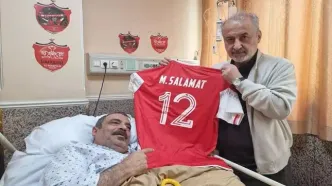 عیادت درویش از هوادار پرسپولیسی