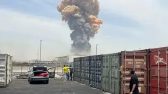 یک ویدئوی وحشتناک از لحظه حادثه  انفجار بندرعباس