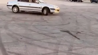 ببینید | حرکات نمایشی و خطرناک خودروی کوییک در خیابان‌های زاهدان