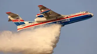 امدادرسانی تیم روسی در اطفای حریق هوایی بندر