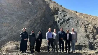 کشف ردپای دایناسور در زرند کرمان