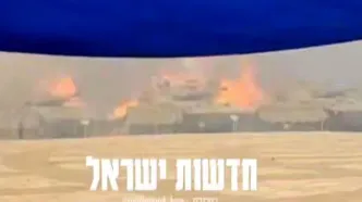 آتش به تانک‌های ارتش اسرائیل رسید + فیلم