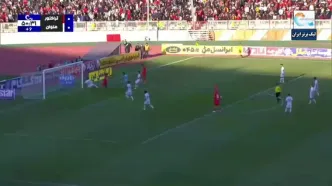 فیلم گل اول تراکتور توسط امیرحسین حسین‌زاده در دقیقه 45/تراکتور 1 - ملوان 0