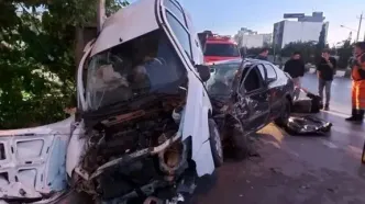 تصادف مرگبار در برخورد پژو ۲۰۶ با تیبا