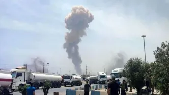 انفجار مهیب در بندرعباس؛ خروج کامیون‌ها از بندر شهید رجایی/ منشا انفجار کالای خطرناک داخل کانتینر بود