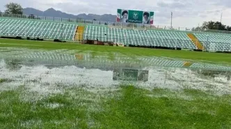 استفاده از هلی‌کوپتر برای خشک کردن چمن