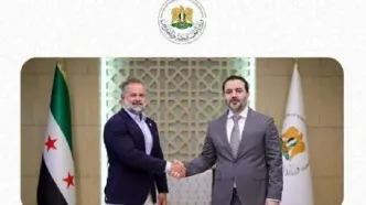 دیدار پنهانی در دمشق، وزیر خارجه رژیم الجولانی پای میز مذاکره با نماینده کنگره آمریکا