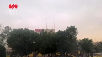ببینید| طوفان در تهران آغاز شد